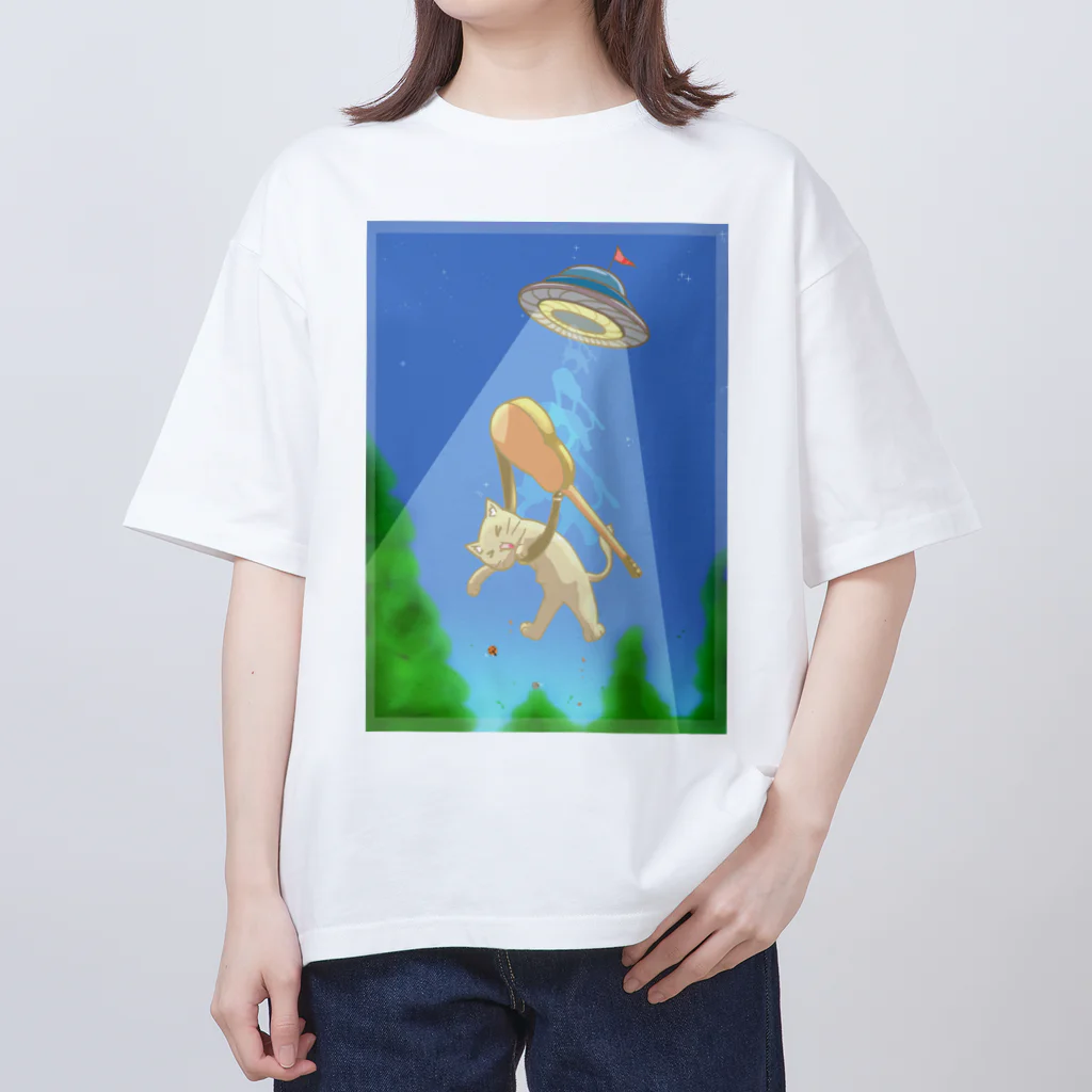 maruharaのきゃっとるみゅーてぃれーしょん オーバーサイズTシャツ