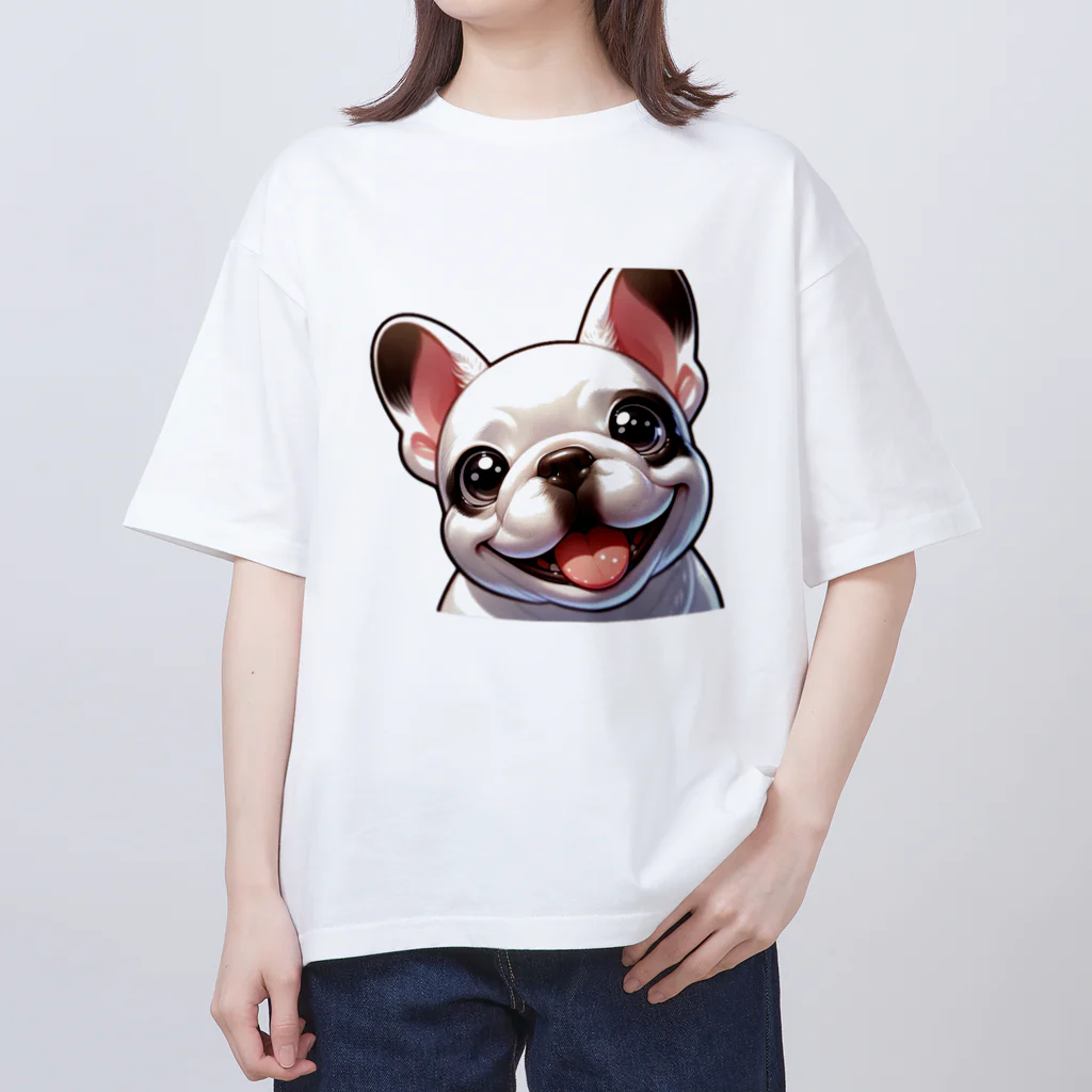 しらたまのニコニコしらちゃん オーバーサイズTシャツ