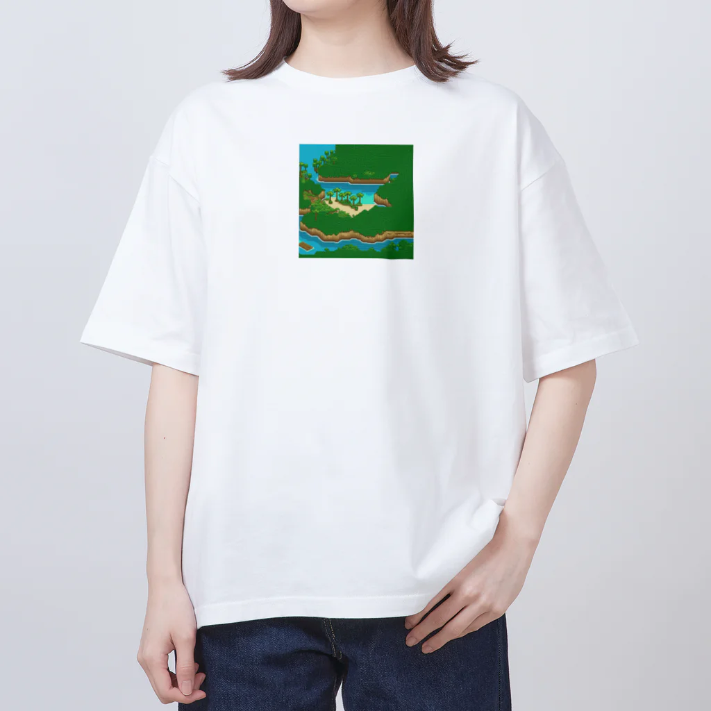 クロスクリエイティブの琉球パラダイス・ビューティ Oversized T-Shirt