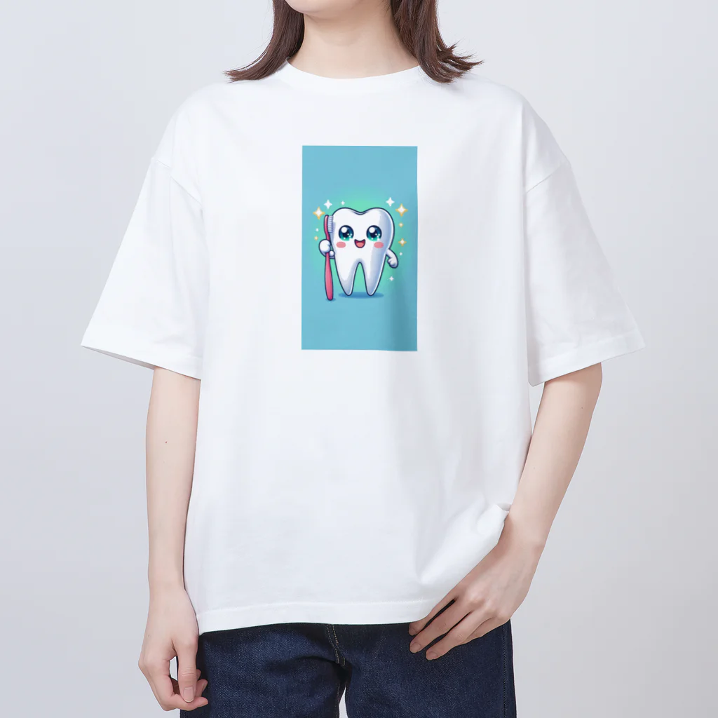 kuma310のカワイイ歯のキャラクターが登場！ オーバーサイズTシャツ