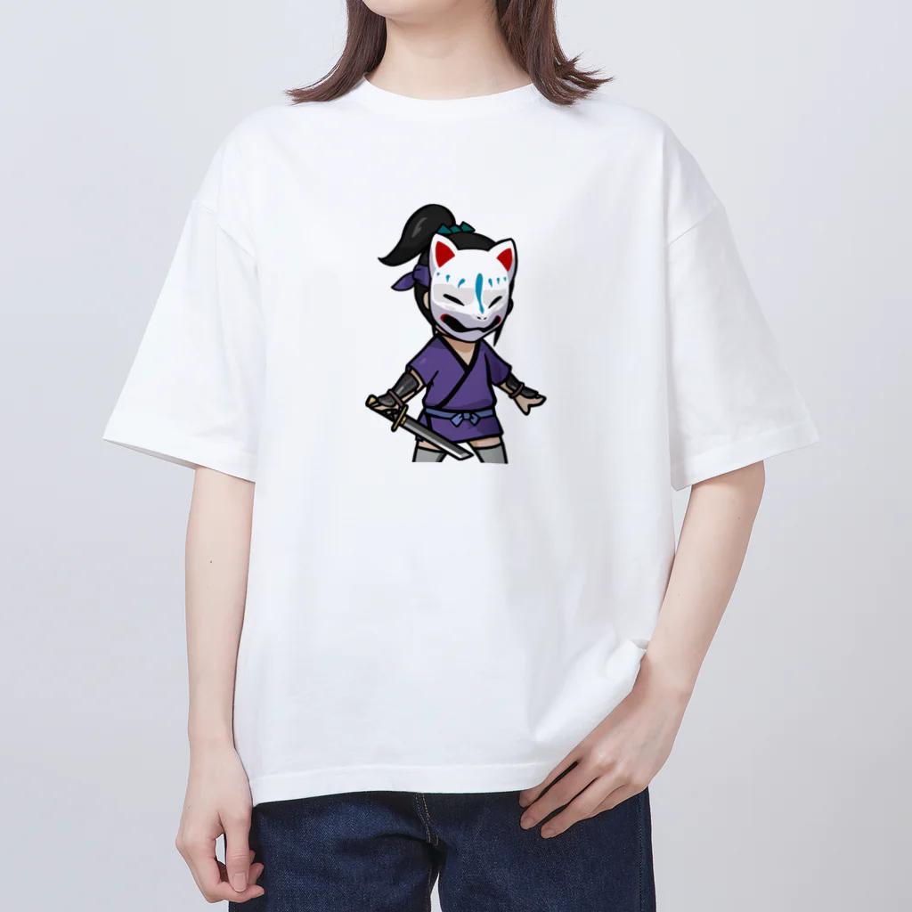 ninjayaの狐白（クリプト忍者） Oversized T-Shirt