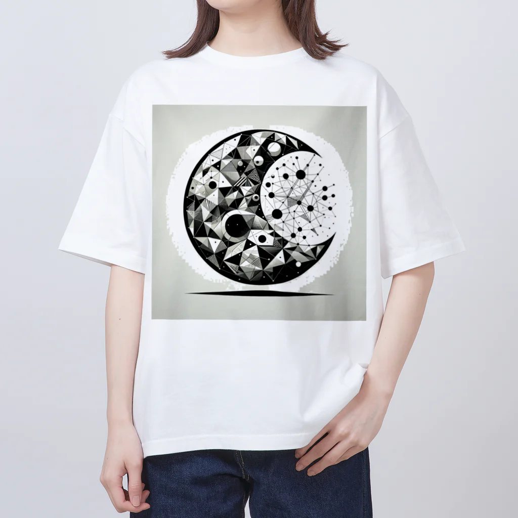 BochiBoochi-walkerのジオメトリーA9 Oversized T-Shirt