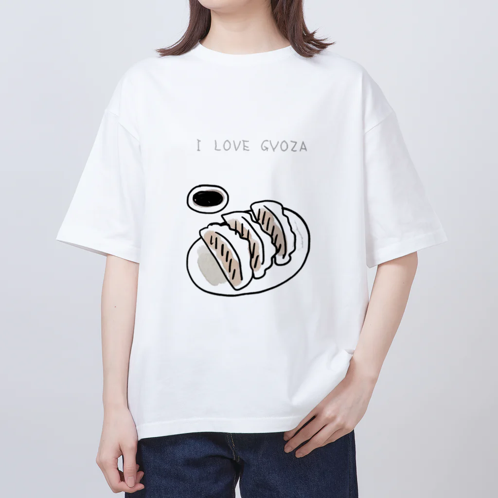 ハニービートのI LOVE GYOZA Oversized T-Shirt