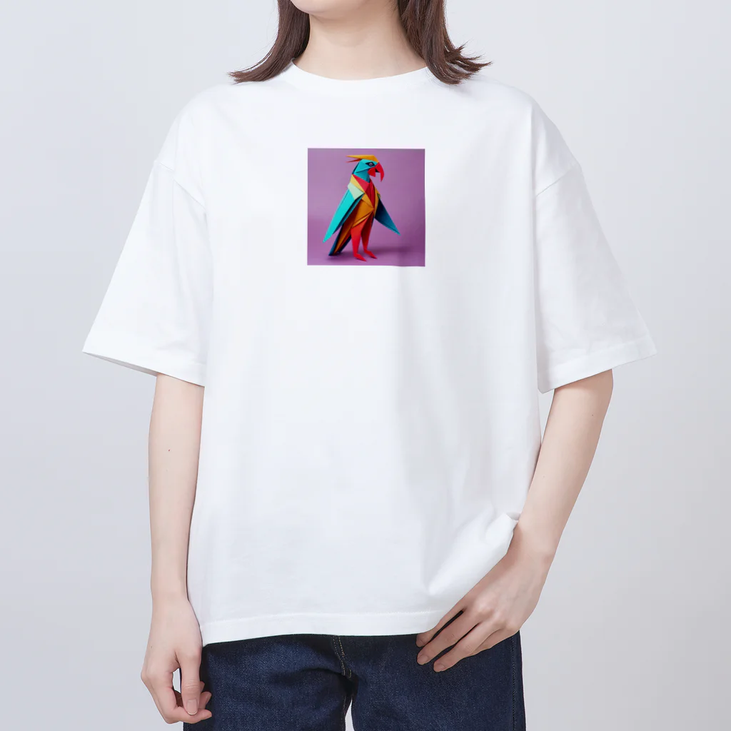 SUNAPPYのオウムの新しいファッションデザイナー オーバーサイズTシャツ