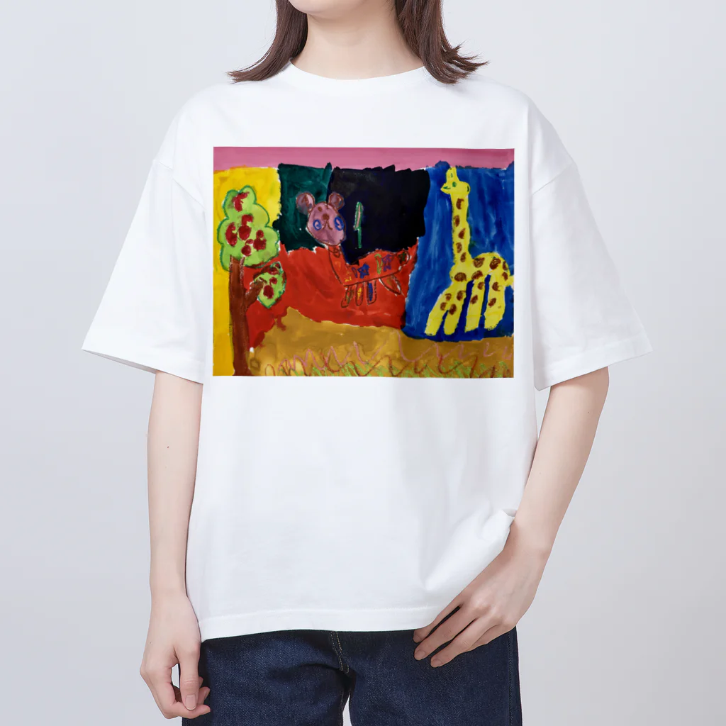 BWfamilyの夜のサバンナ Oversized T-Shirt