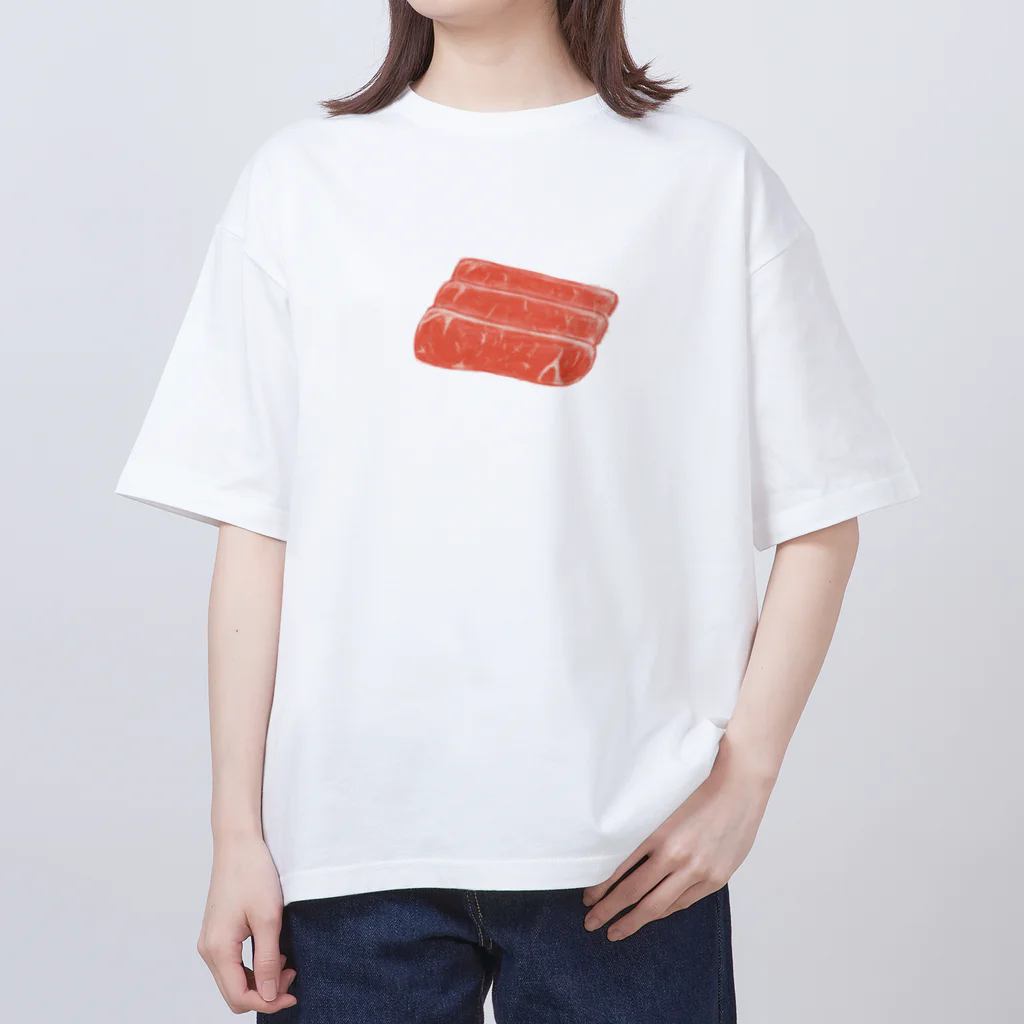 scbのすき焼肉すきすき オーバーサイズTシャツ