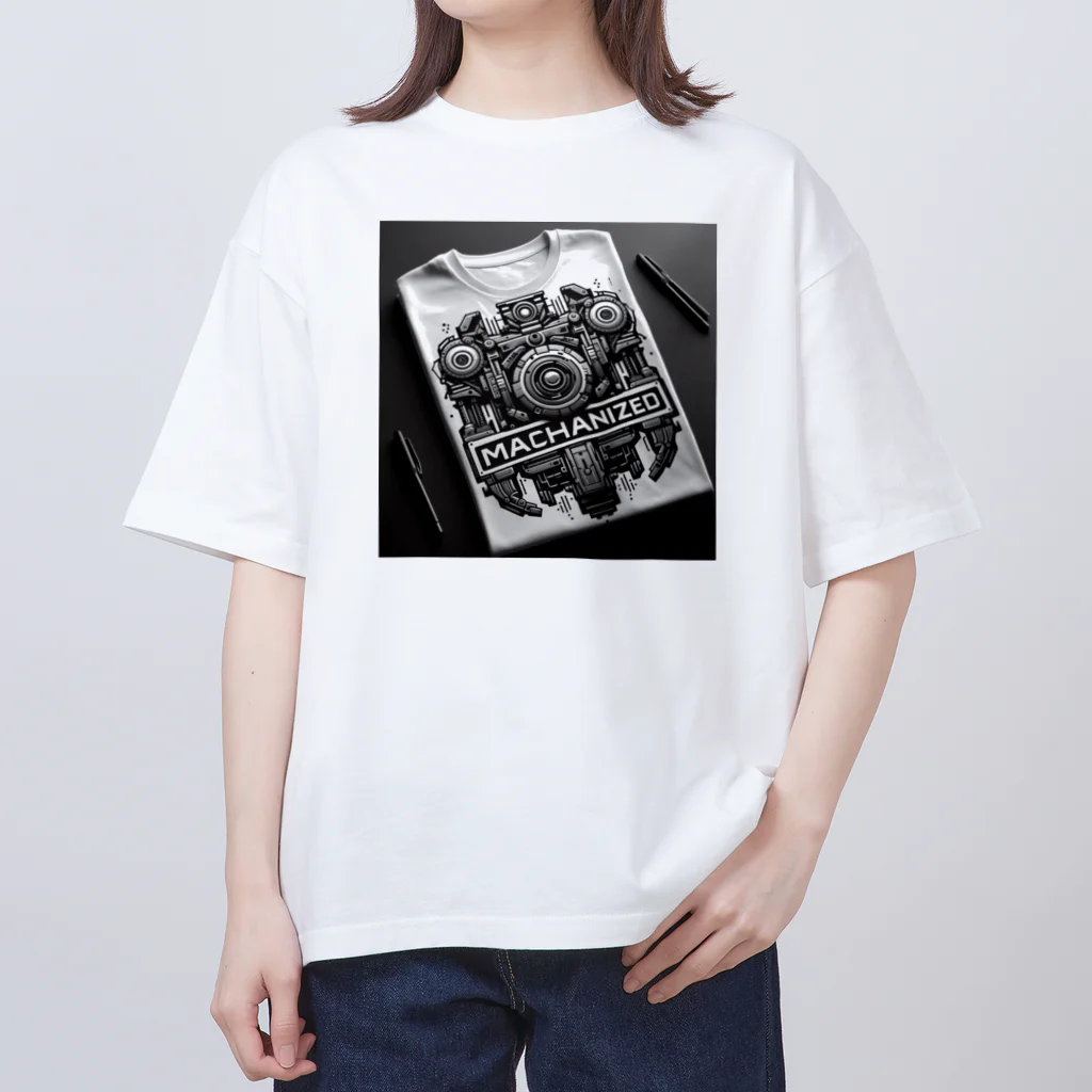 k.a.u.j.7のテクノロジーやイノベーションを象徴 オーバーサイズTシャツ