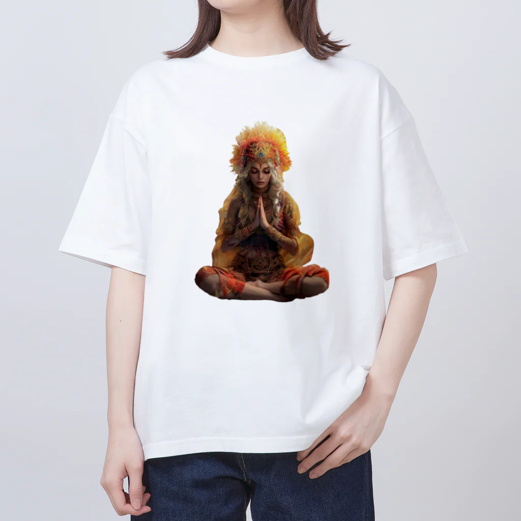 Chi3のアジアの女神の祈り オーバーサイズTシャツ