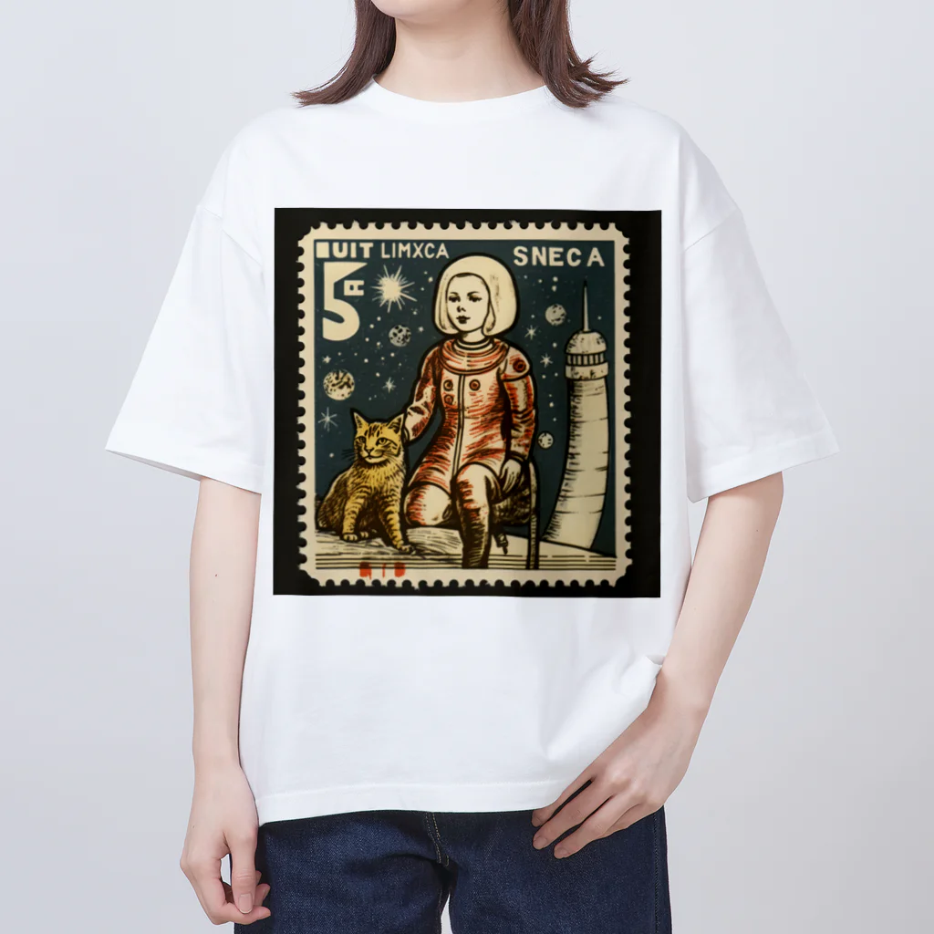 カフカの架空の切手シリーズ03 オーバーサイズTシャツ