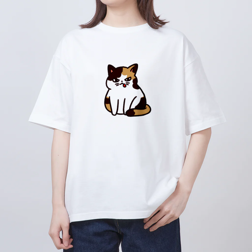 毎日がにゃんとも幸せ マサッチShopの毎日がにゃんとも幸せ！にゃんすけ オーバーサイズTシャツ