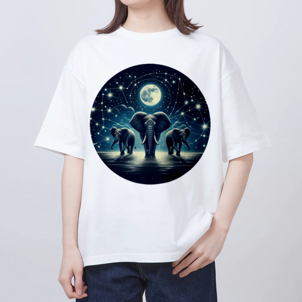 FUMYのNight  Elephant Symphonic Oversized T-Shirt