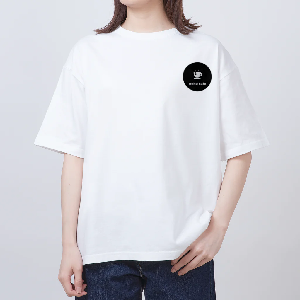 川上牧場のNeko Cafeオリジナルデザイン Oversized T-Shirt