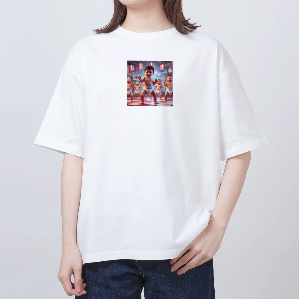 taka-kamikazeのダンシング赤ちゃん オーバーサイズTシャツ