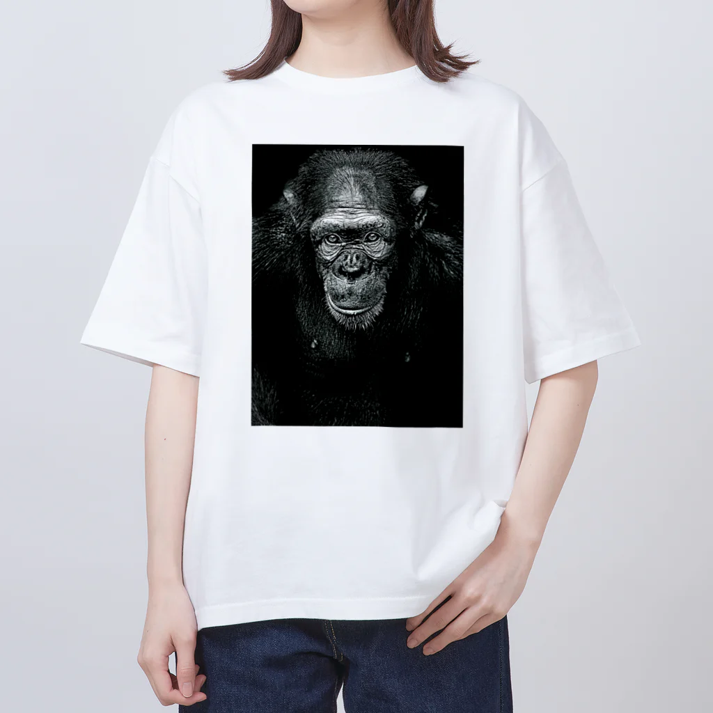 可愛い動物のゴリラ Oversized T-Shirt