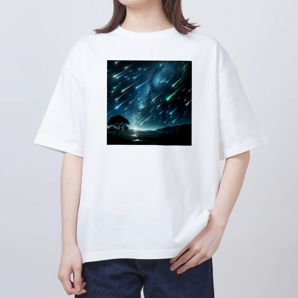 daruman77の流星群 オーバーサイズTシャツ