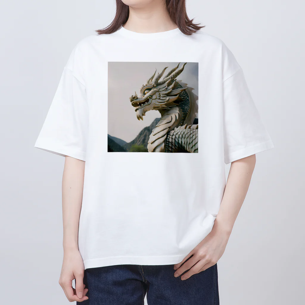 nasugasukiのご利益ありそうな龍 オーバーサイズTシャツ