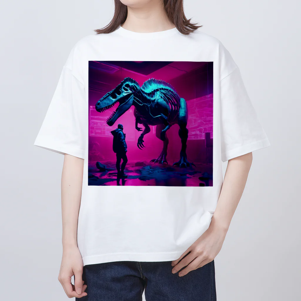 Cyberpunker311のネオミュージアム Oversized T-Shirt