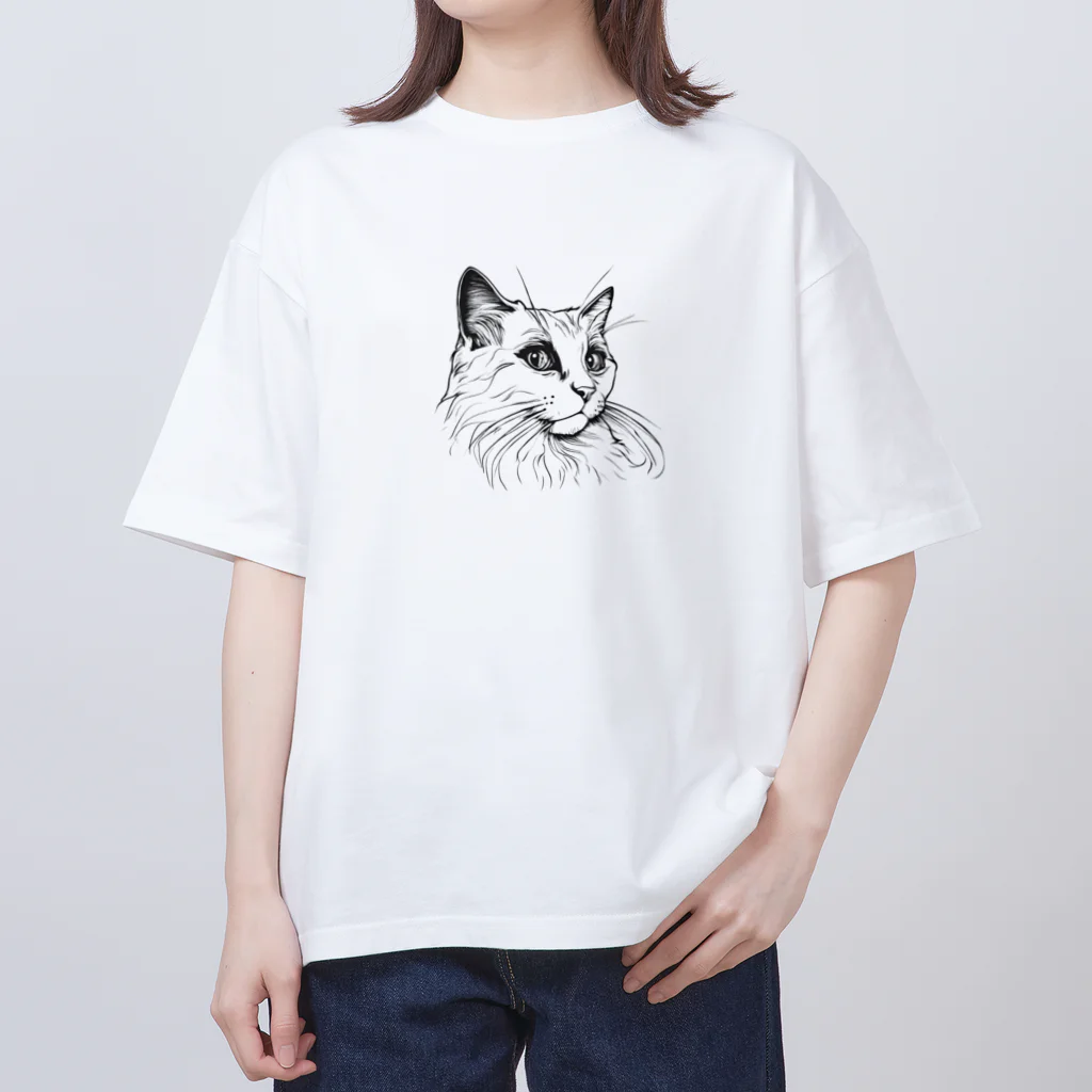 Matsue Hannaのクリクリお目目のラグドール オーバーサイズTシャツ