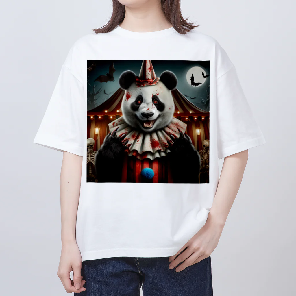 pandaloveのパンダが町にやってくる オーバーサイズTシャツ