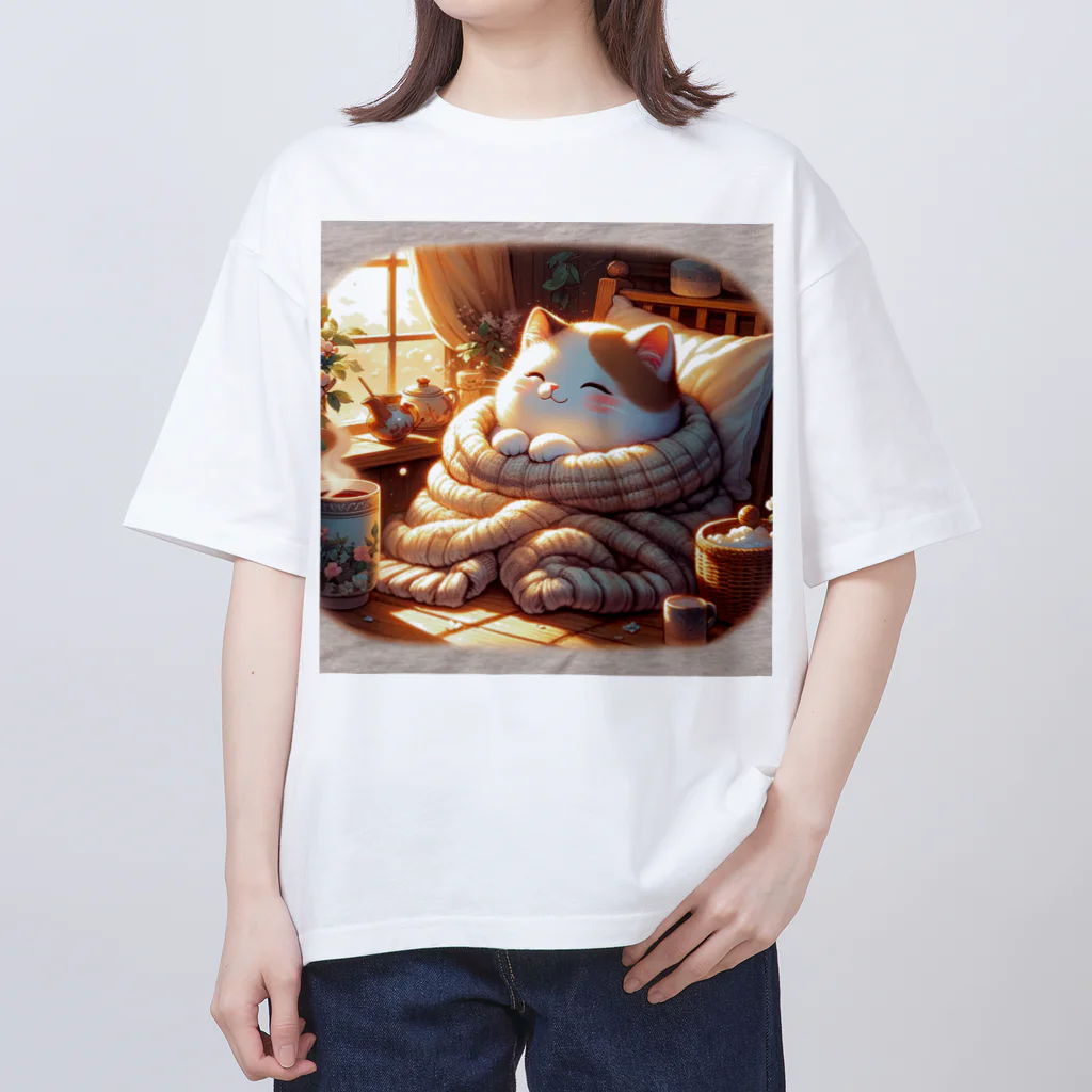 Cat-To-Critter-Fashionのほのぼのな猫 オーバーサイズTシャツ