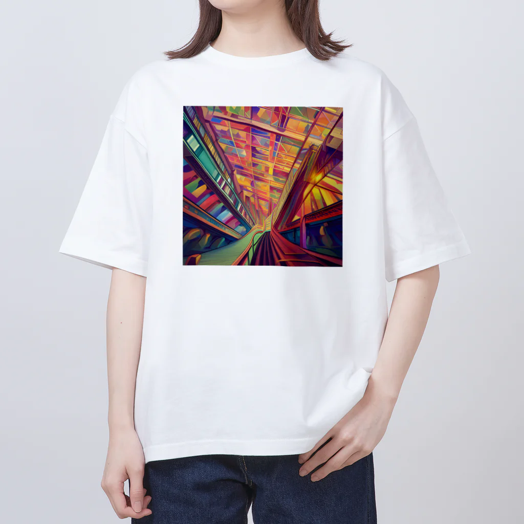 yukurujoのカラフル４ オーバーサイズTシャツ