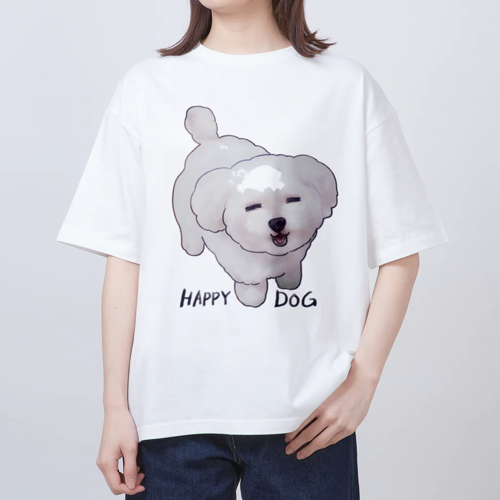 我楽汰倉庫_第二支部(犬)のHAPPY DOG オーバーサイズTシャツ