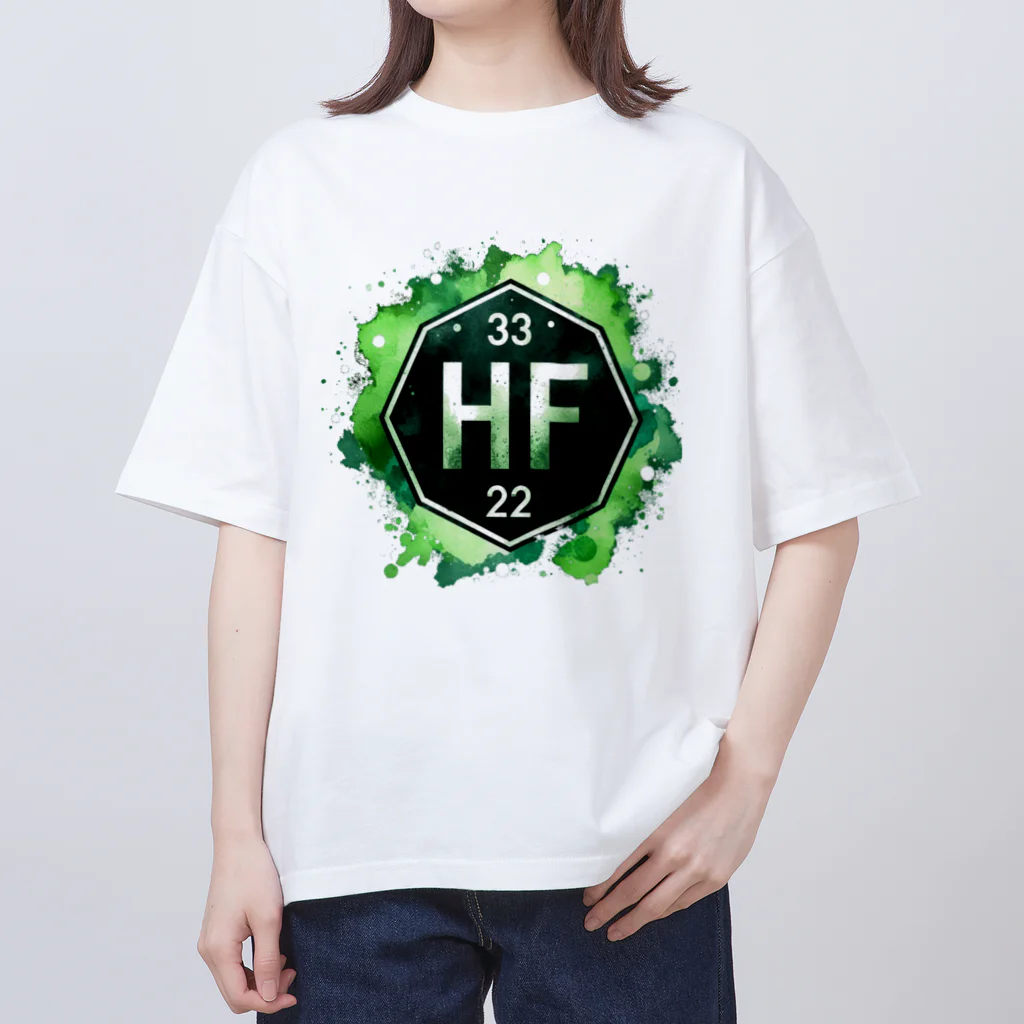 science closet（科学×ファッション）の元素シリーズ　~ハフニウム Hf~ Oversized T-Shirt