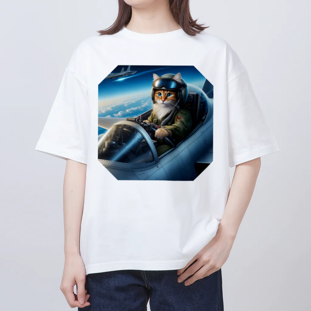 ニャーちゃんショップの永遠のネコ オーバーサイズTシャツ