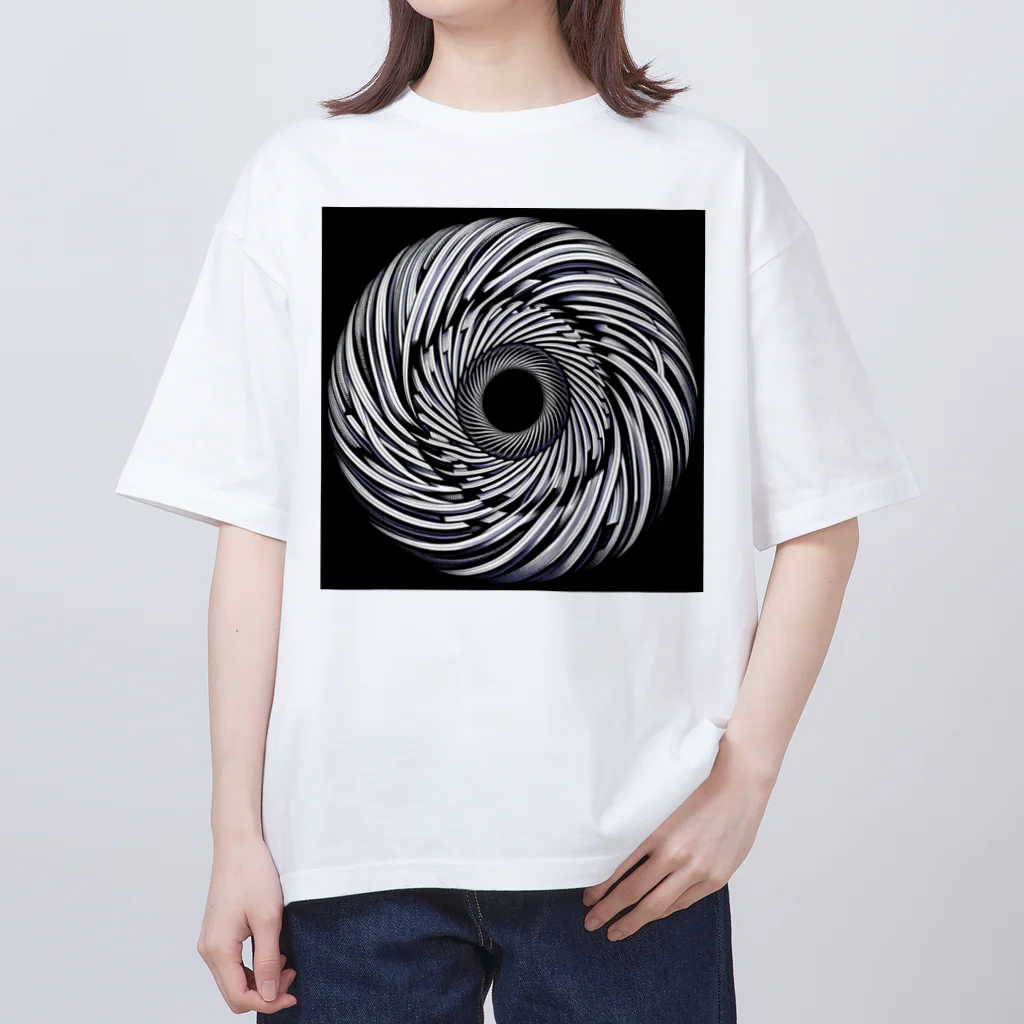 Dexsterのoptical illusion 01 オーバーサイズTシャツ