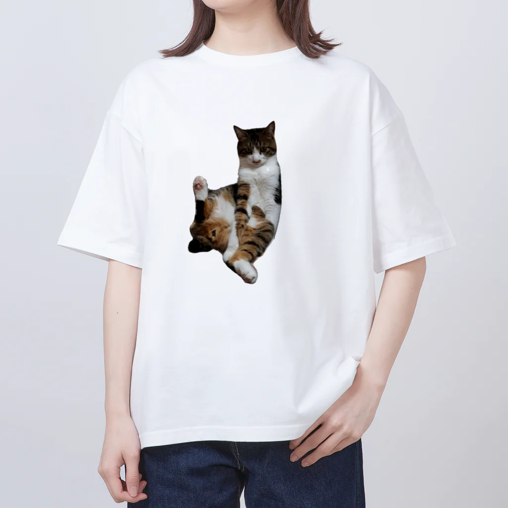 jarのねこのラグ オーバーサイズTシャツ