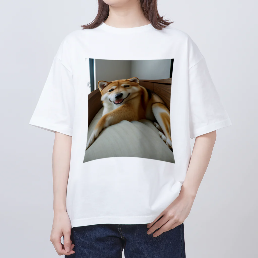 【公式】コンプレックス屋さんのデブが着る前から伸びている：犬ver オーバーサイズTシャツ