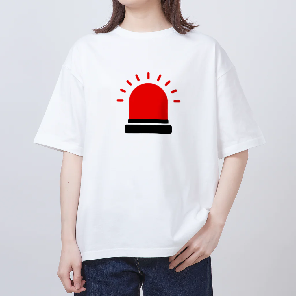 LAKIの赤色灯 オーバーサイズTシャツ