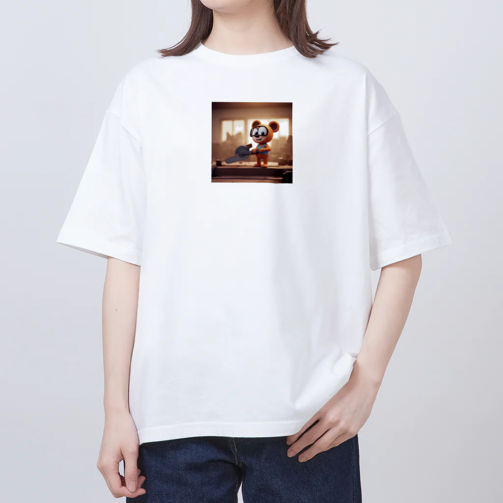 DeeeeDののこぎりのキャラクター Oversized T-Shirt