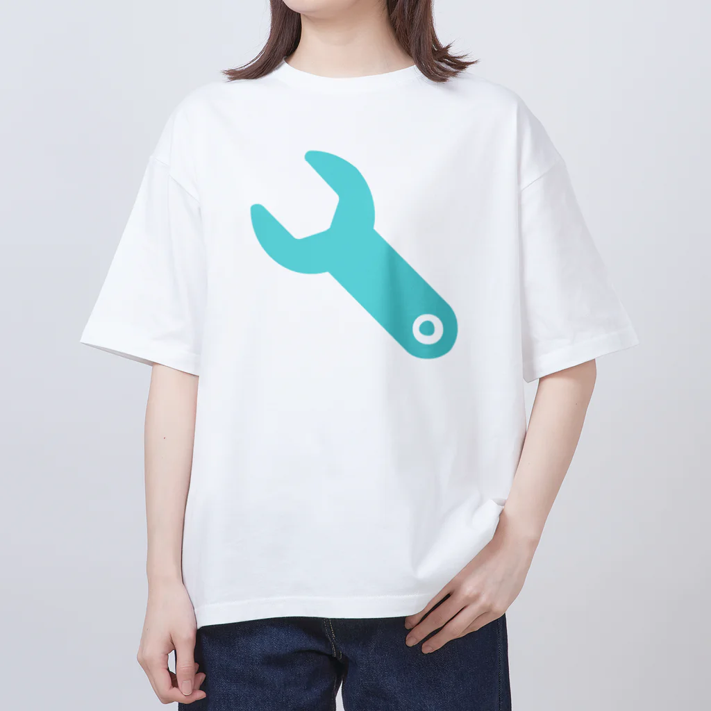 ひまやねんのスパナ みずいろ Oversized T-Shirt