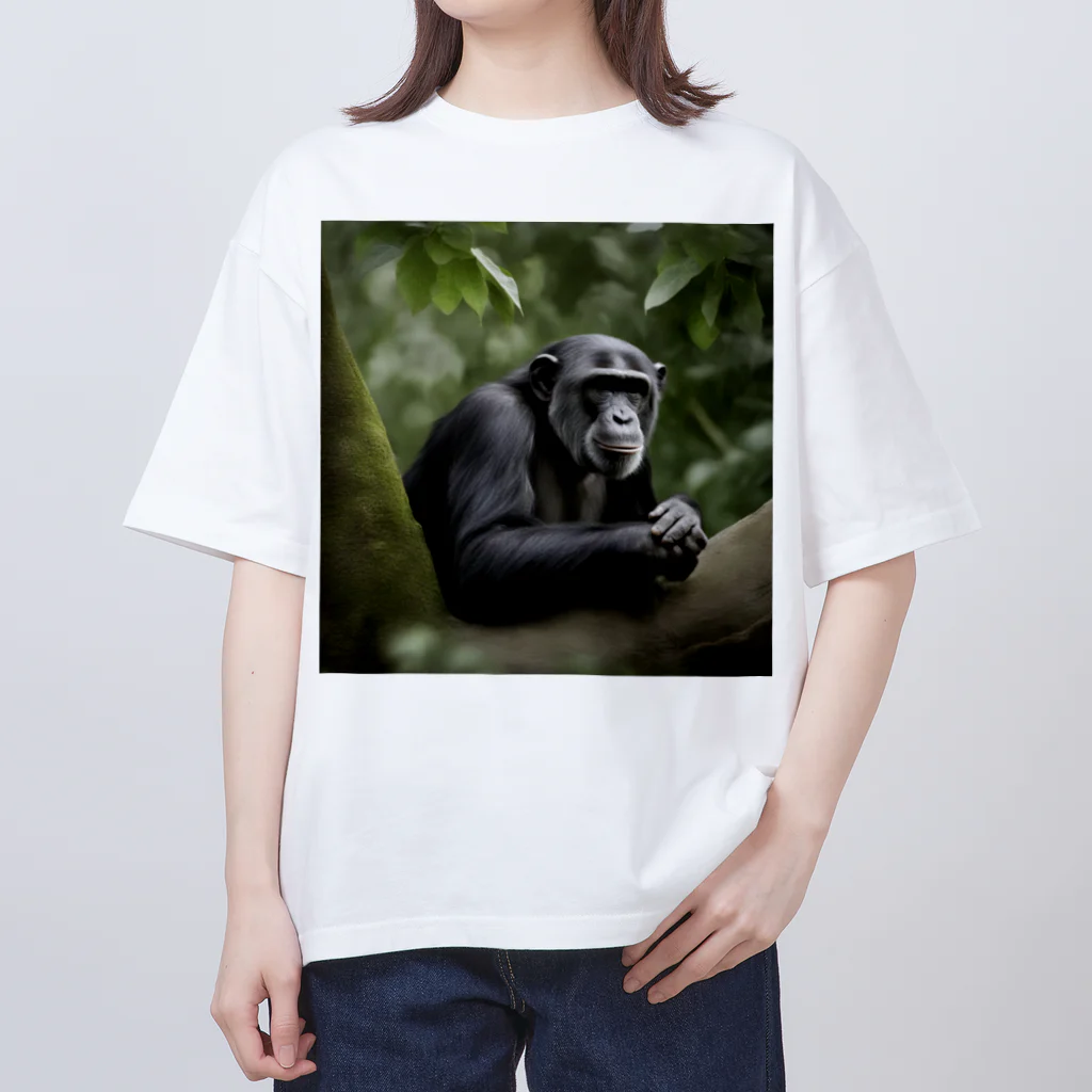 tomyちゃんの考える猿 Oversized T-Shirt