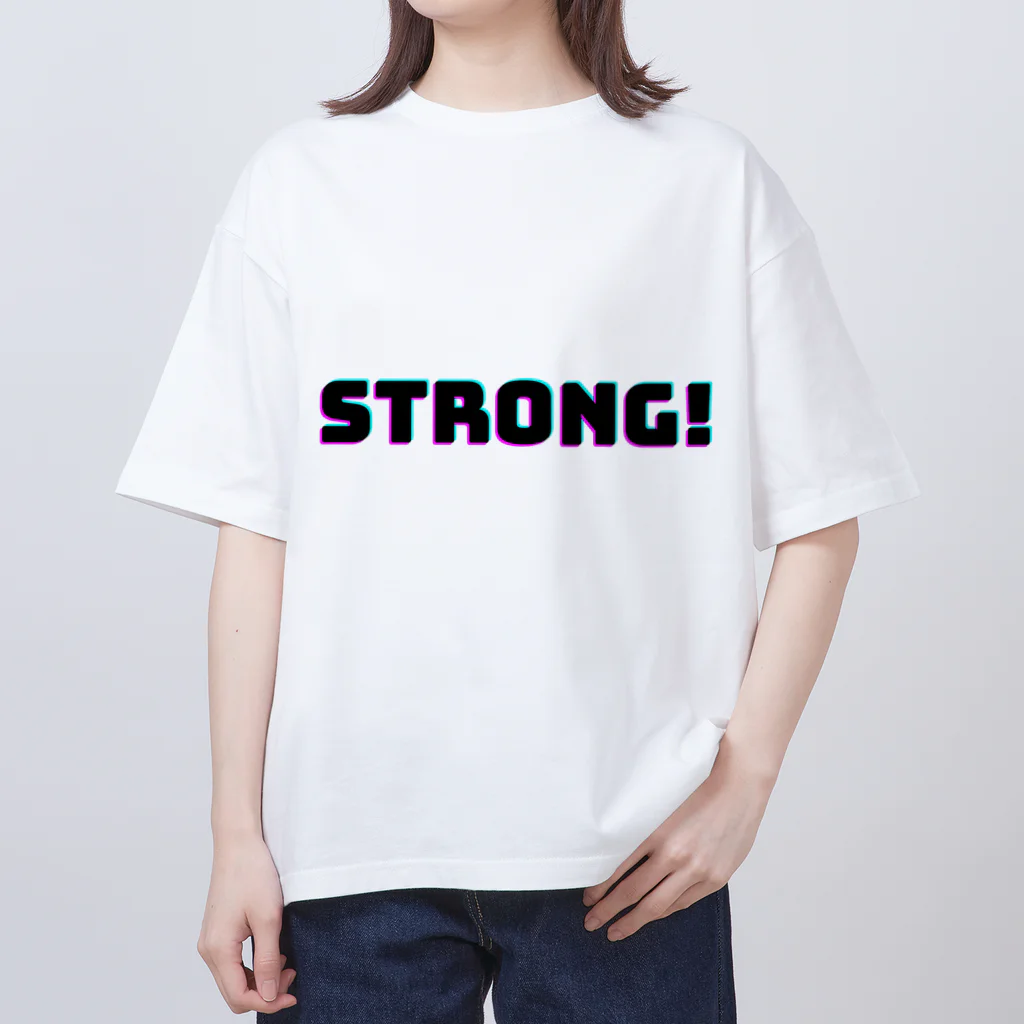 kms-1121のstrong man Oversized T-Shirt