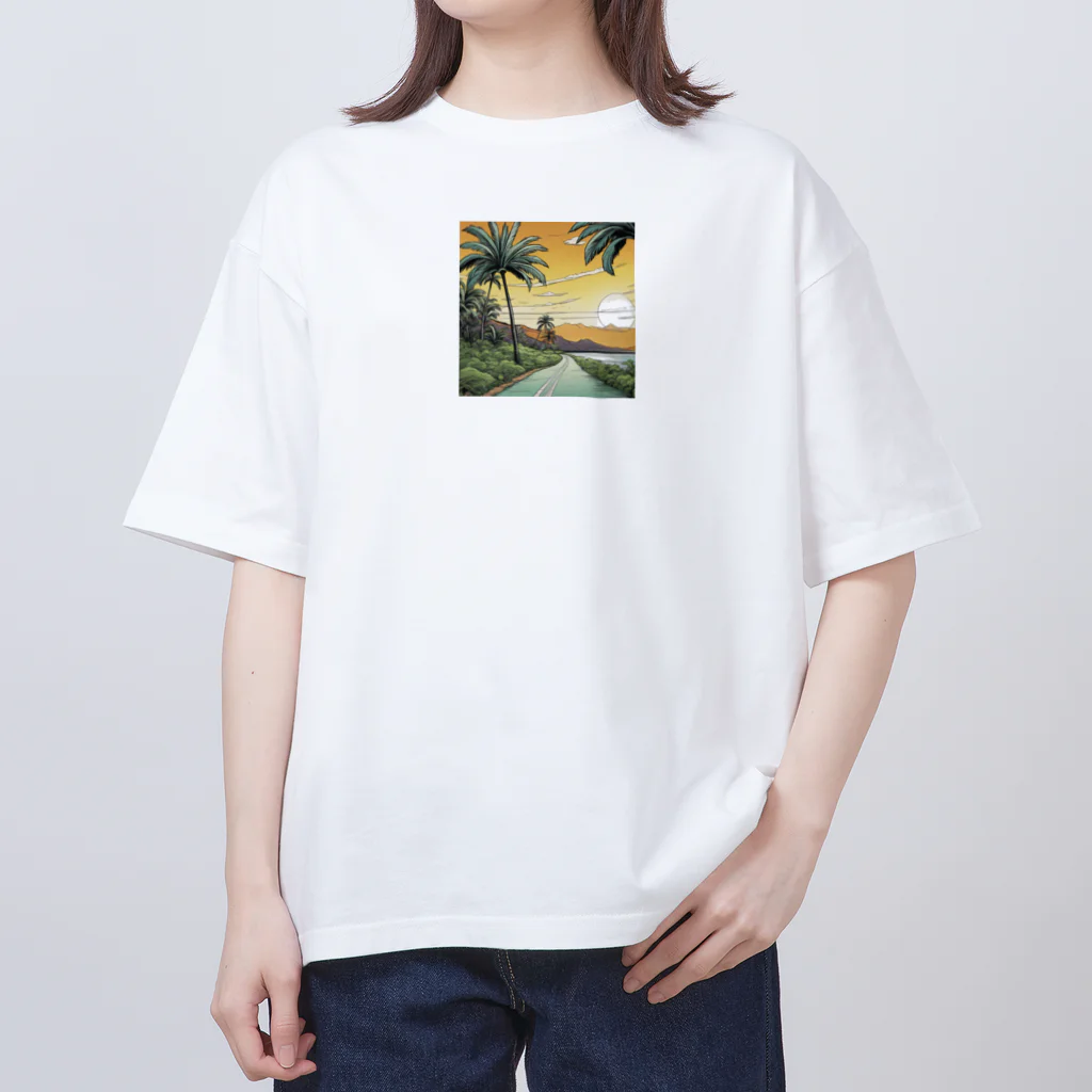 どうぶつやのハワイ　トラック オーバーサイズTシャツ