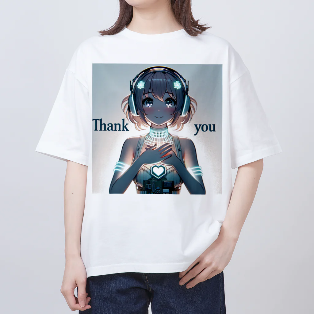 iSysのゲーミング少女ピーシーフォー オーバーサイズTシャツ