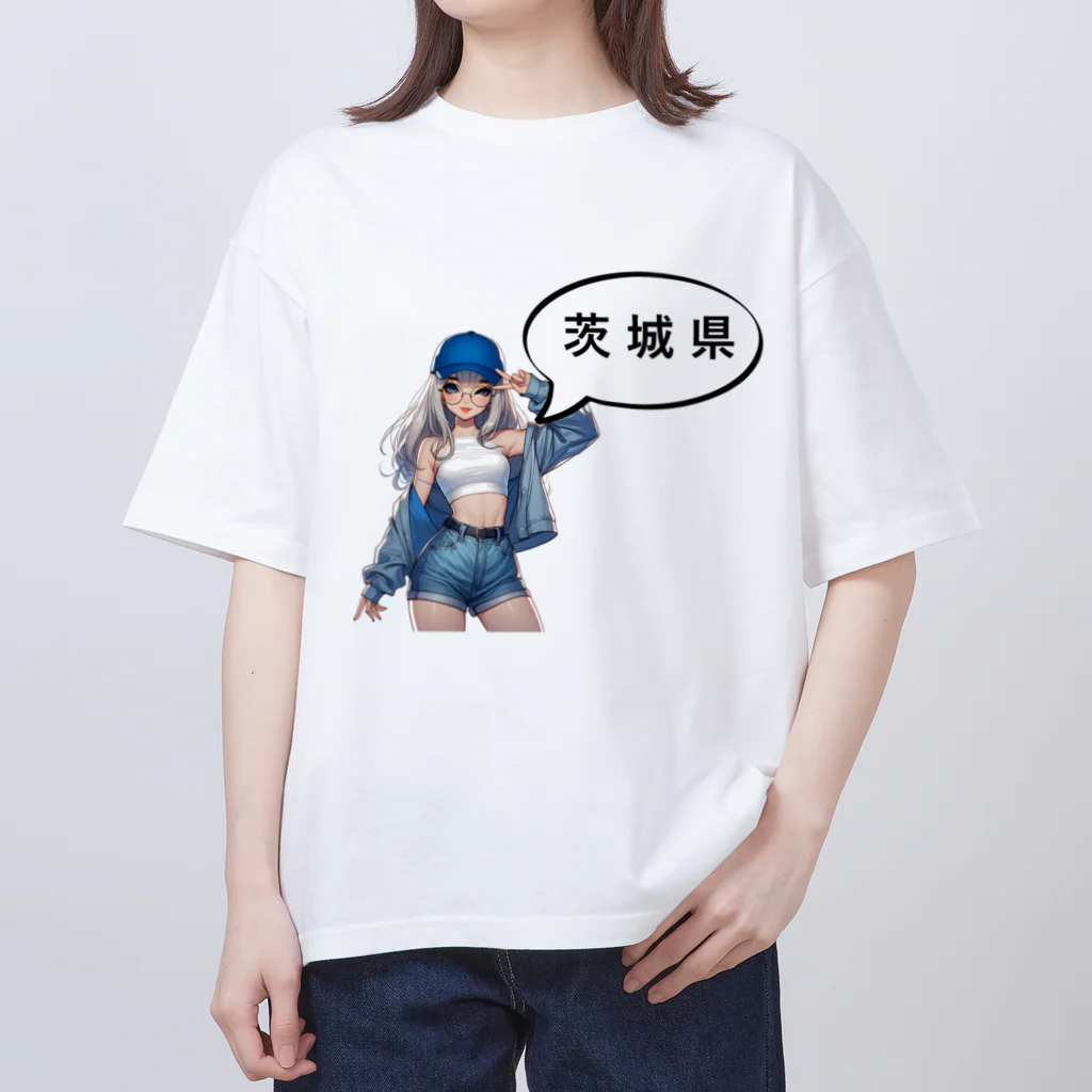 music_japanの茨城ガール（一部両面あり） Oversized T-Shirt