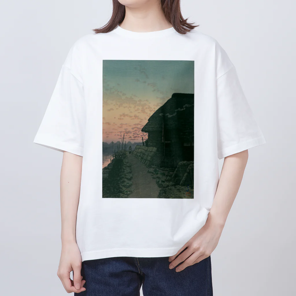 世界美術商店の森ケ崎の夕日 / Sunset at Morigasaki Oversized T-Shirt