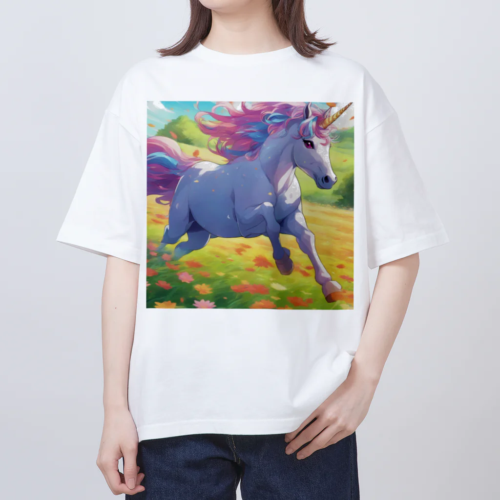 クリエイトクエストの疾走×ユニコーン Oversized T-Shirt