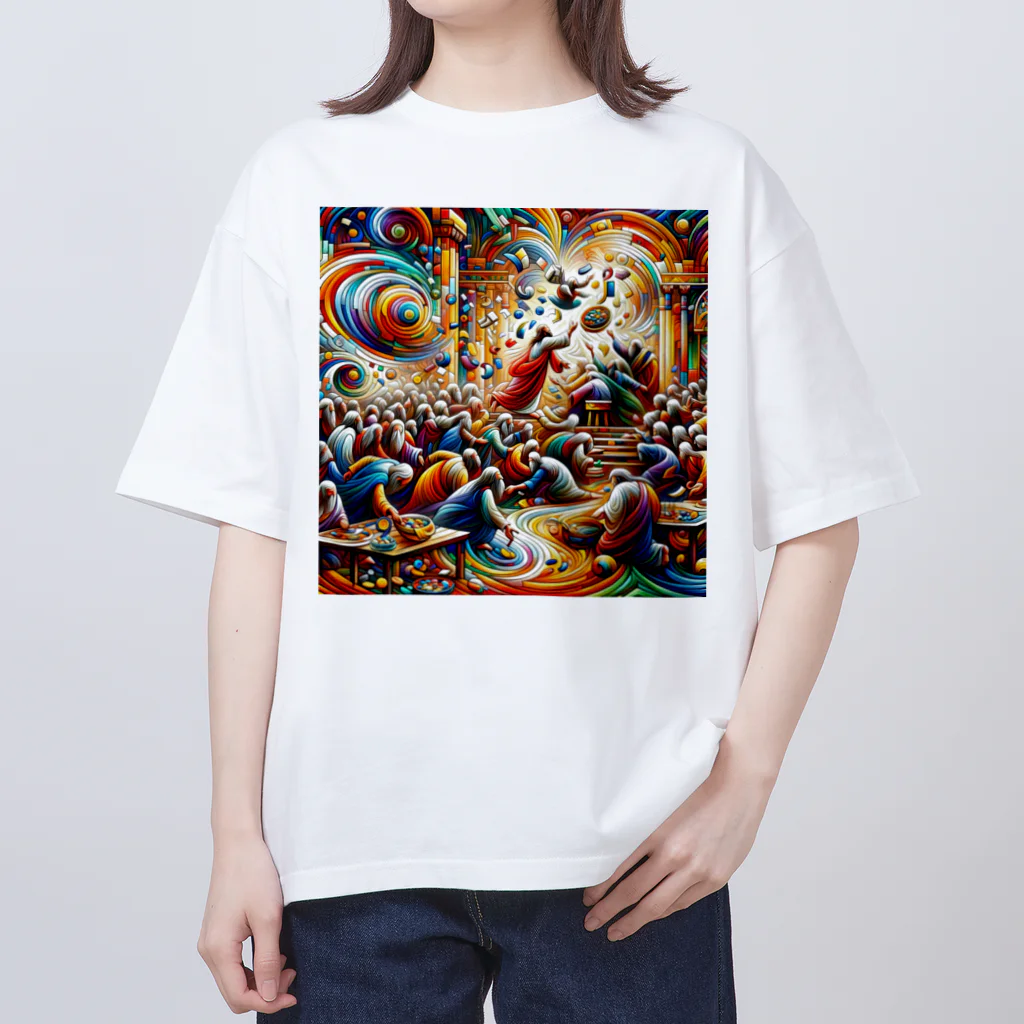 7no70の宮清め オーバーサイズTシャツ