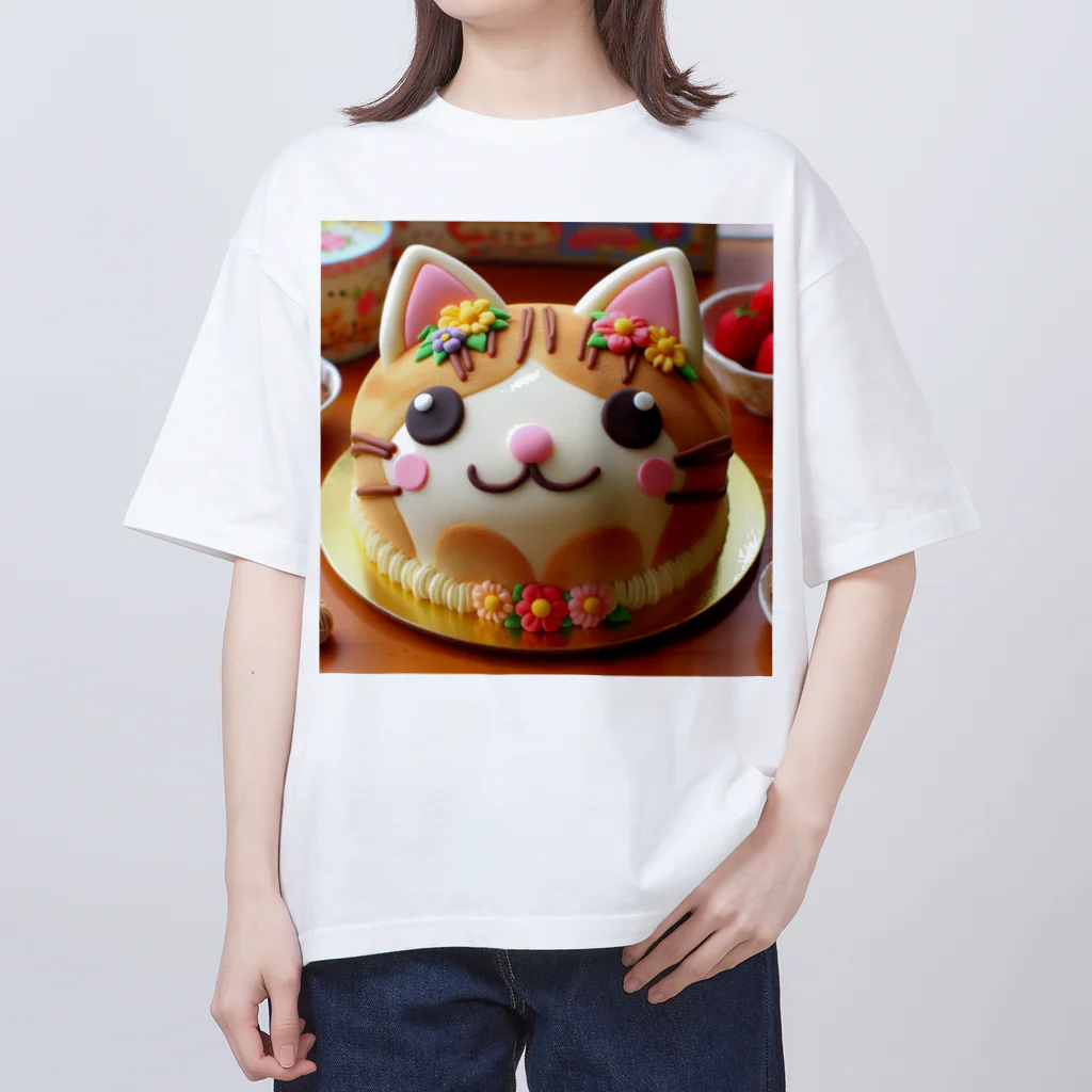 neko_shopのねこケーキ２ オーバーサイズTシャツ