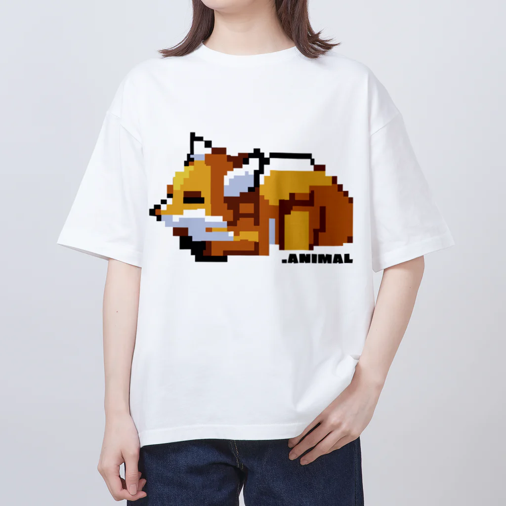 .ANIMALのドットキツネ　 おひるね ver  Oversized T-Shirt