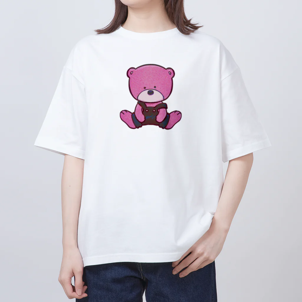 もりもりのサロペットクマ オーバーサイズTシャツ