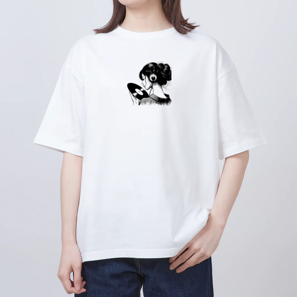 音楽ルー106の音楽女性 オーバーサイズTシャツ