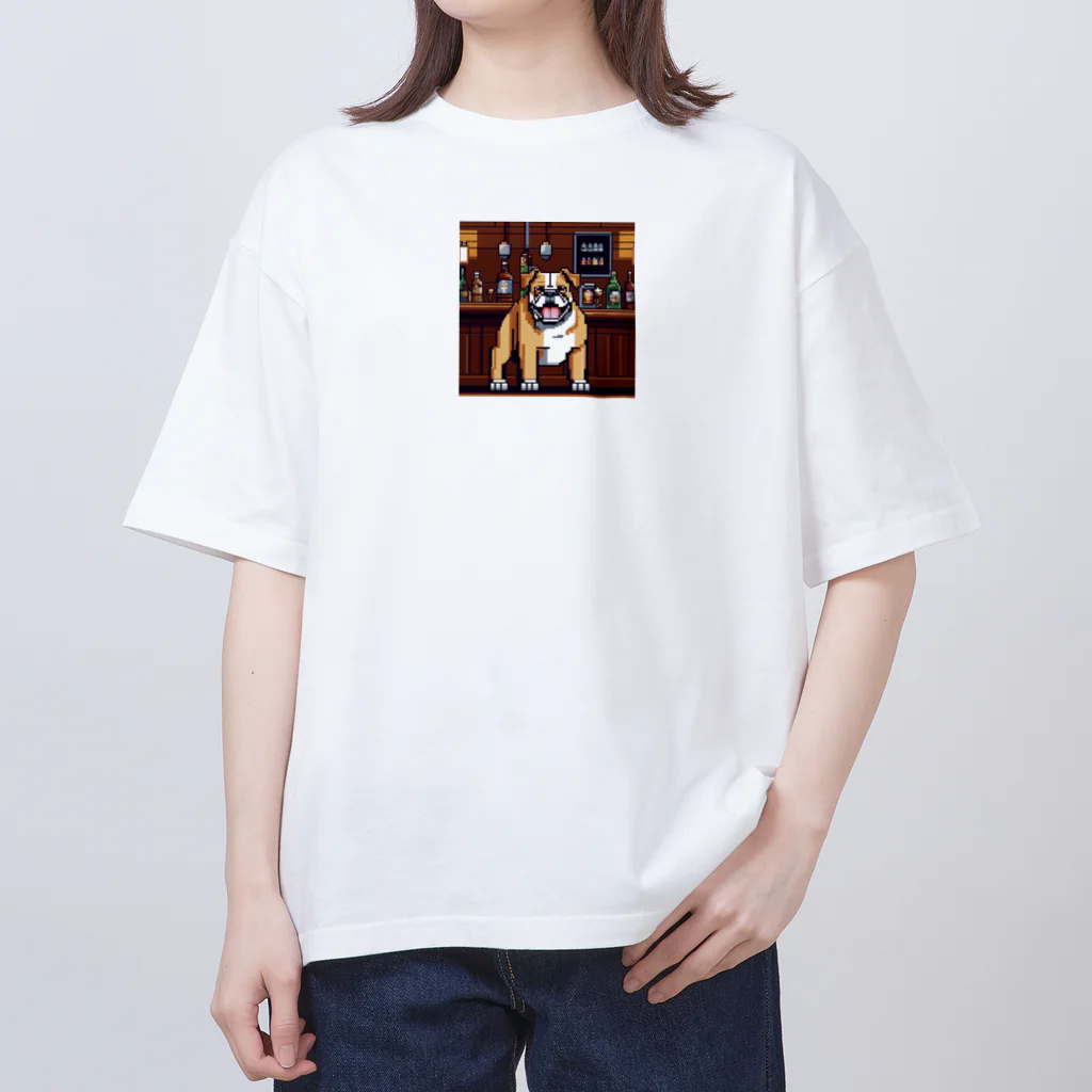 barisukaのバーに来たブルドッグ Oversized T-Shirt