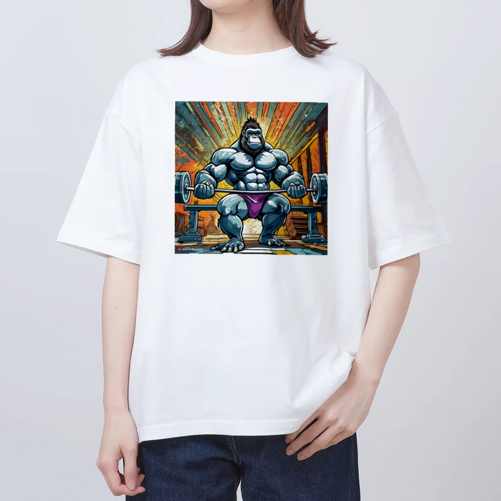 gollisquatのアームカールゴリラ Oversized T-Shirt