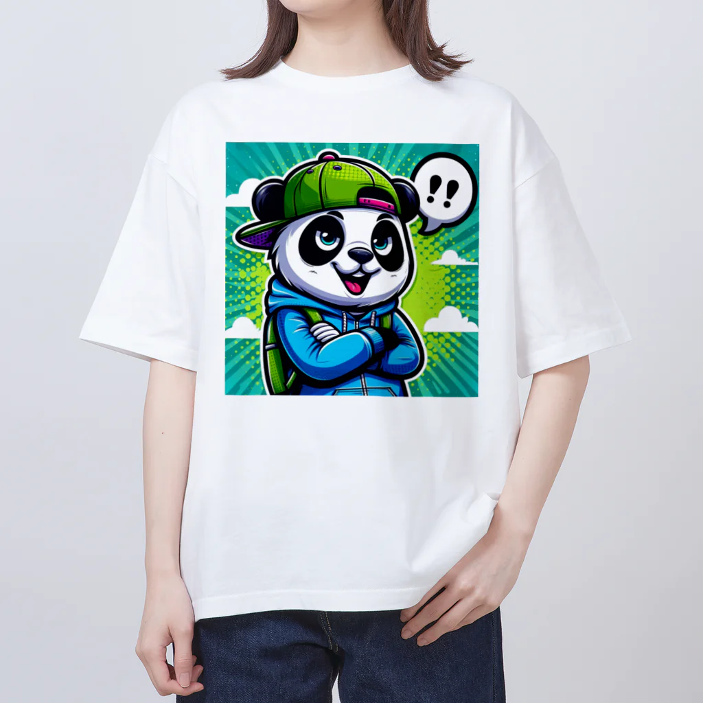 pandaloveの生意気な弟ぱんだ オーバーサイズTシャツ