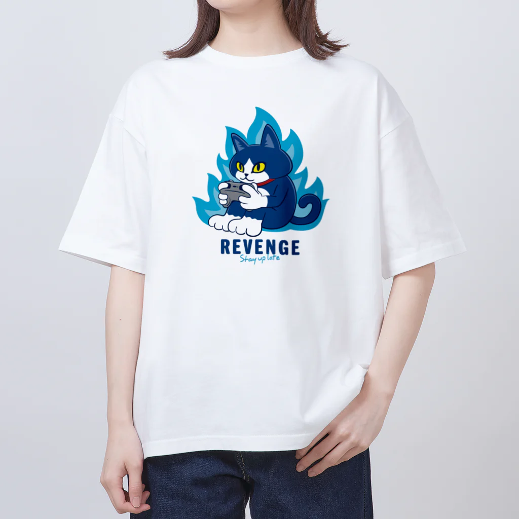 kocoon（コクーン）のリベンジ夜更かし猫 Oversized T-Shirt